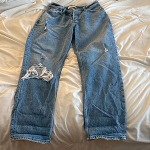 Distressed Blue Jeans for women